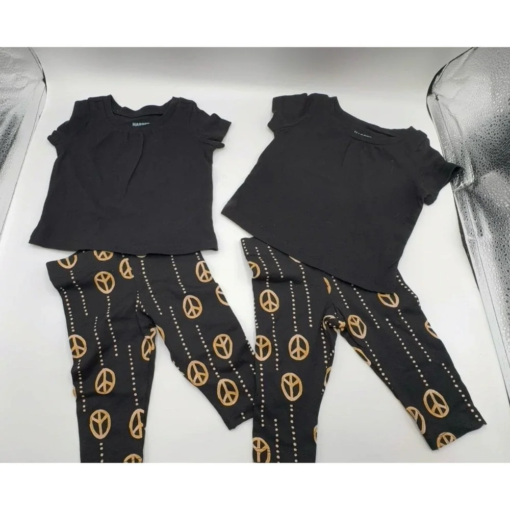 NWOT infant twin girls size 3 months outfits from Nordstrom. Harper Canyon black